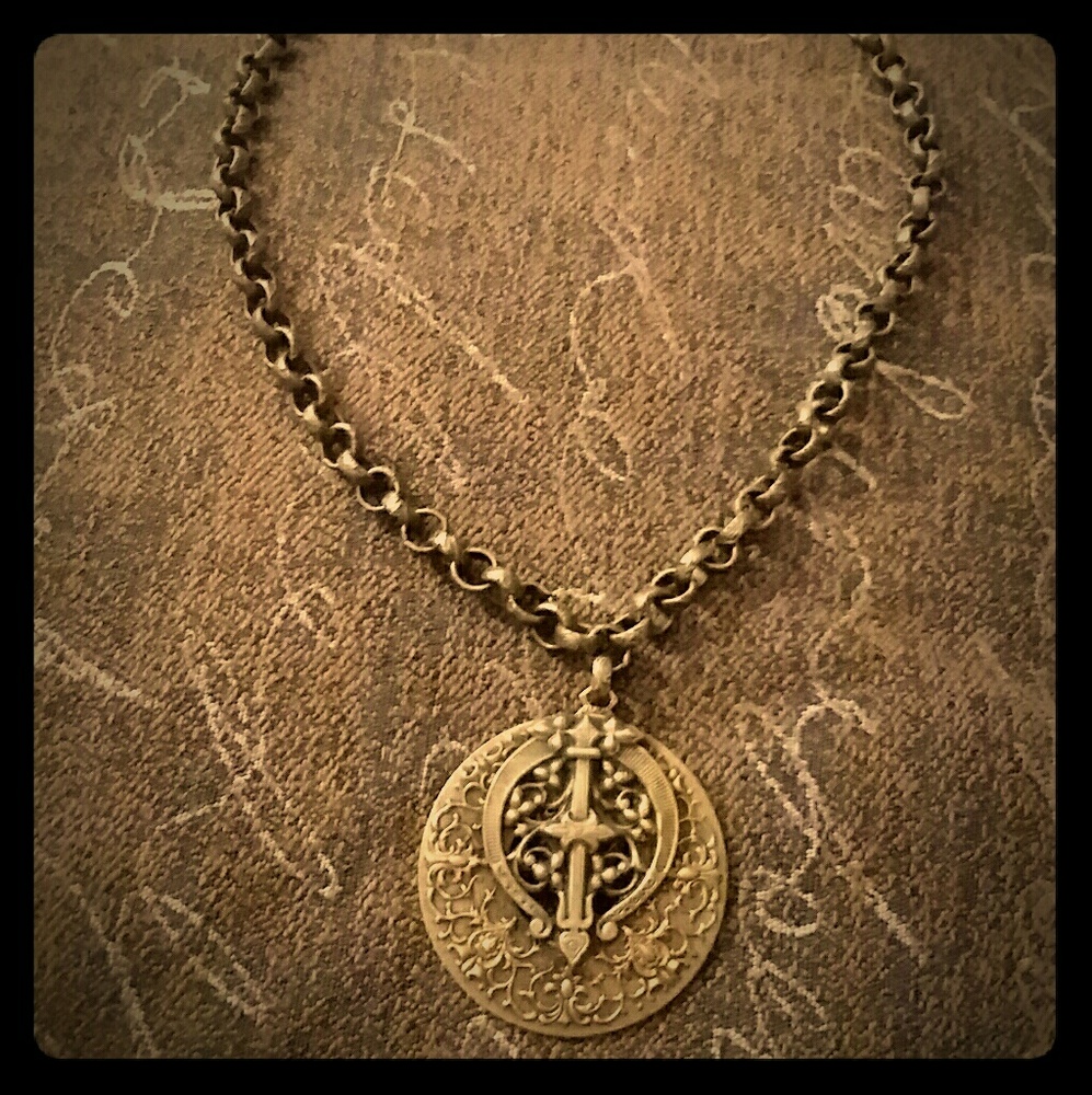 Vintage victorian handmade elaborate necklace